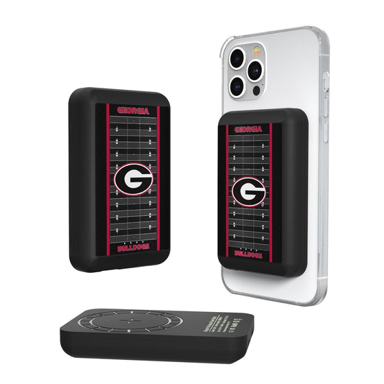 Georgia Bulldogs Field Wireless Mag Power Bank-0