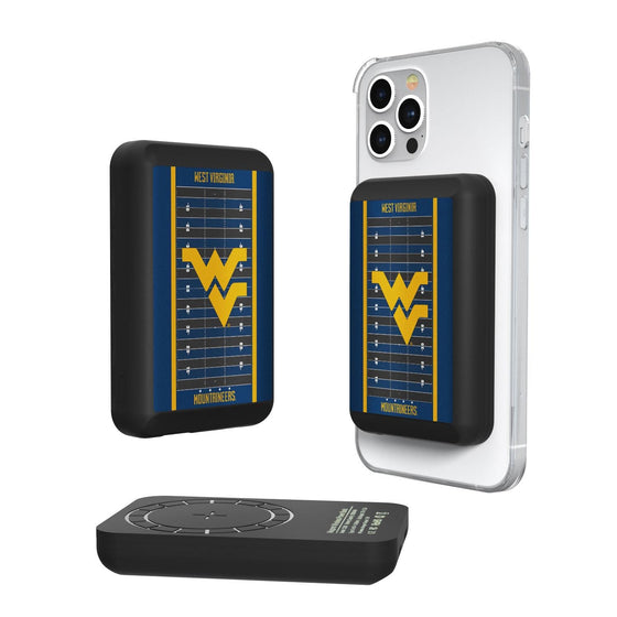 West Virginia Mountaineers Field Wireless Mag Power Bank-0