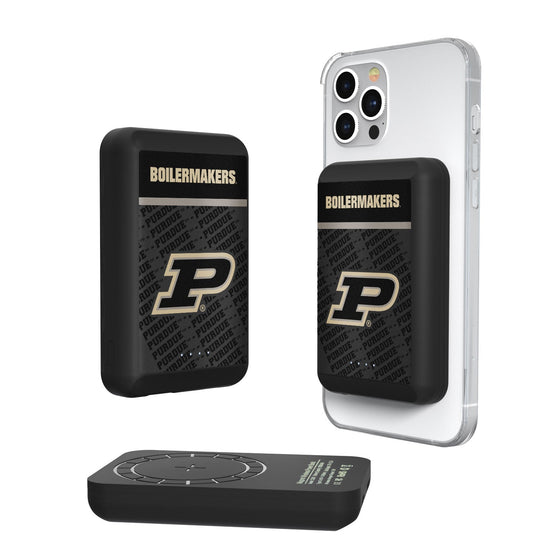 Purdue Boilermakers Endzone Plus 5000mAh Magnetic Wireless Charger-0