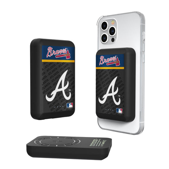 Atlanta Braves Endzone Plus 5000mAh Magnetic Wireless Charger - 757 Sports Collectibles