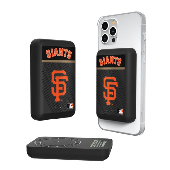 San Francisco Giants Endzone Plus 5000mAh Magnetic Wireless Charger - 757 Sports Collectibles