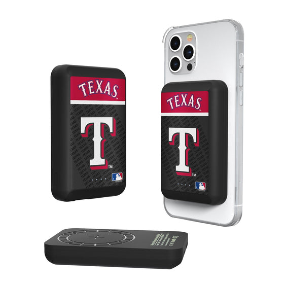 Texas Rangers Endzone Plus 5000mAh Magnetic Wireless Charger - 757 Sports Collectibles