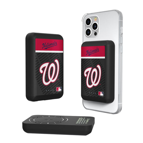 Washington Nationals Endzone Plus 5000mAh Magnetic Wireless Charger - 757 Sports Collectibles