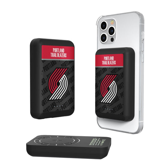 Portland Trail Blazers Endzone Plus Wireless Mag Power Bank-0