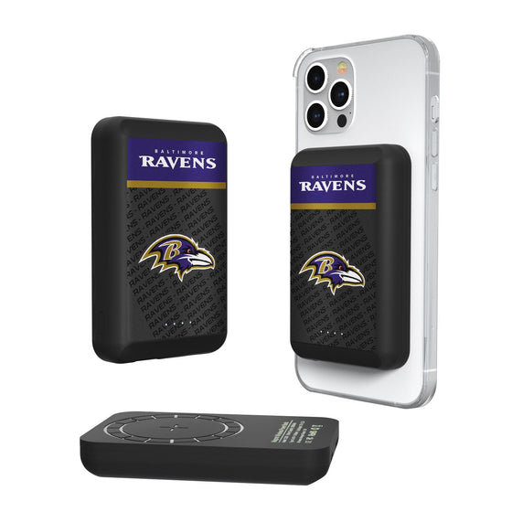 Baltimore Ravens Endzone Plus 5000mAh Magnetic Wireless Charger - 757 Sports Collectibles