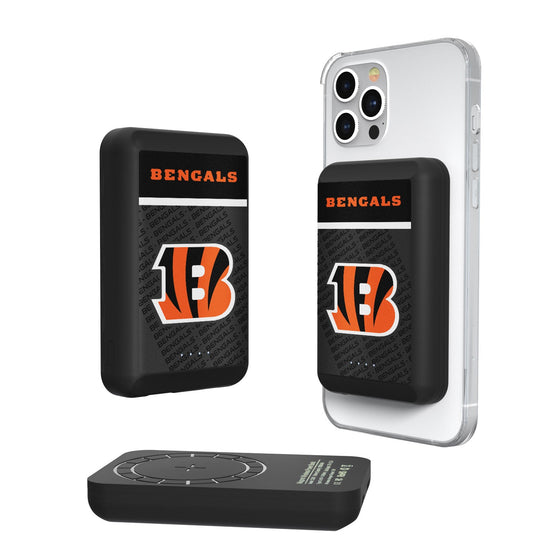 Cincinnati Bengals Endzone Plus 5000mAh Magnetic Wireless Charger - 757 Sports Collectibles