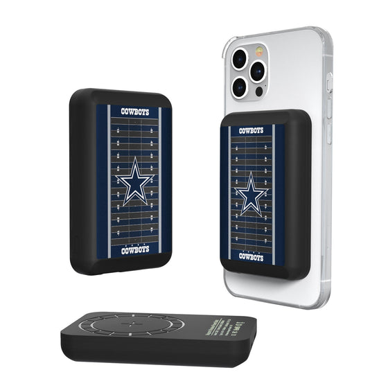 Dallas Cowboys Football Field 5000mAh Magnetic Wireless Charger - 757 Sports Collectibles