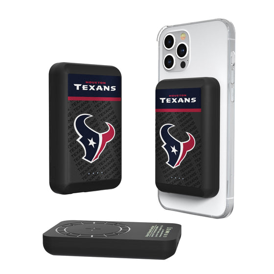 Houston Texans Endzone Plus 5000mAh Magnetic Wireless Charger - 757 Sports Collectibles