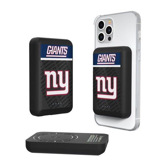 New York Giants Endzone Plus 5000mAh Magnetic Wireless Charger - 757 Sports Collectibles