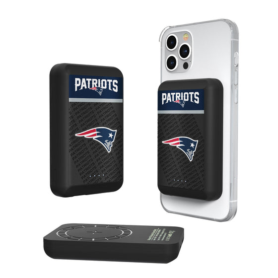 New England Patriots Endzone Plus 5000mAh Magnetic Wireless Charger - 757 Sports Collectibles