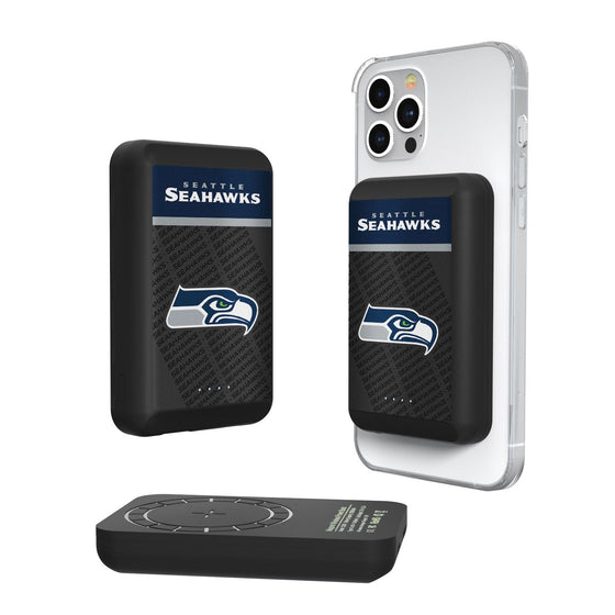 Seattle Seahawks Endzone Plus 5000mAh Magnetic Wireless Charger - 757 Sports Collectibles