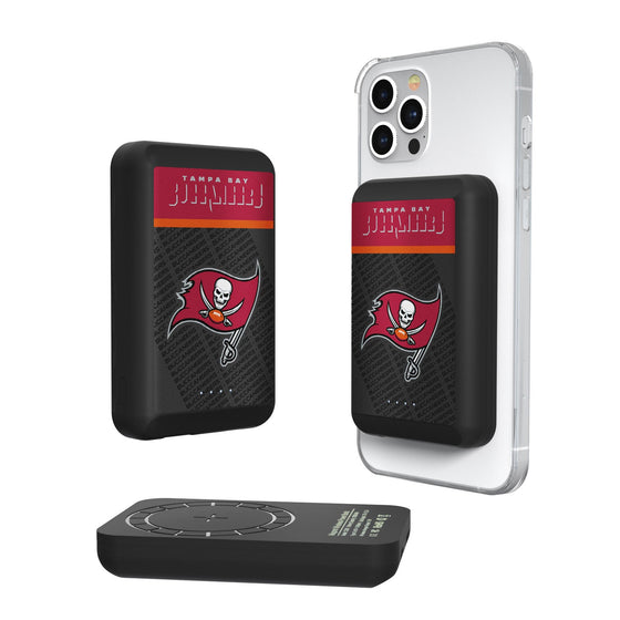 Tampa Bay Buccaneers Endzone Plus 5000mAh Magnetic Wireless Charger - 757 Sports Collectibles