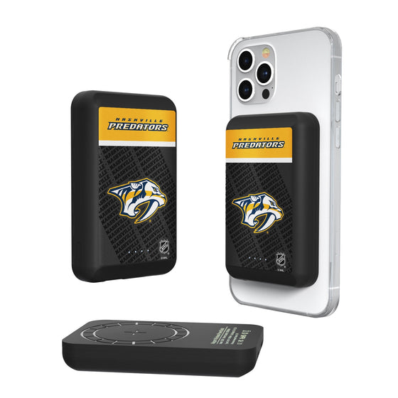 Nashville Predators Endzone Plus 5000mAh Magnetic Wireless Charger-0