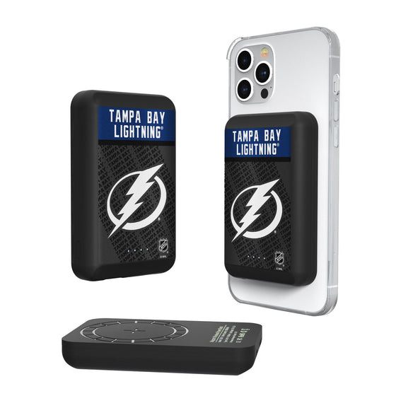 Tampa Bay Lightning Endzone Plus 5000mAh Magnetic Wireless Charger-0