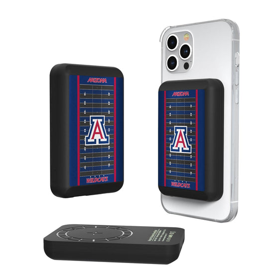 Arizona Wildcats Football Field Wireless Mag Power Bank-0