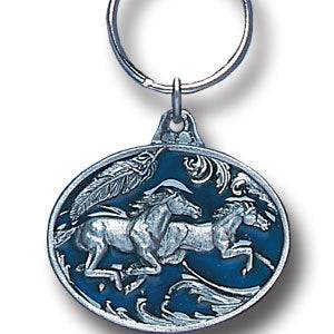 Key Ring - Running Horses (SSKG) - 757 Sports Collectibles