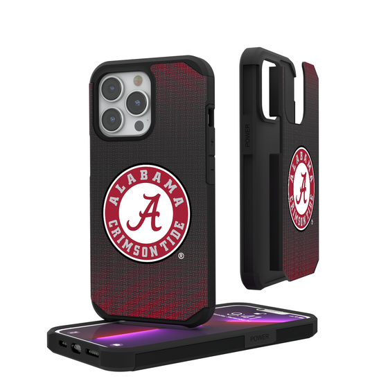 Alabama Crimson Tide Linen Rugged Phone Case-0