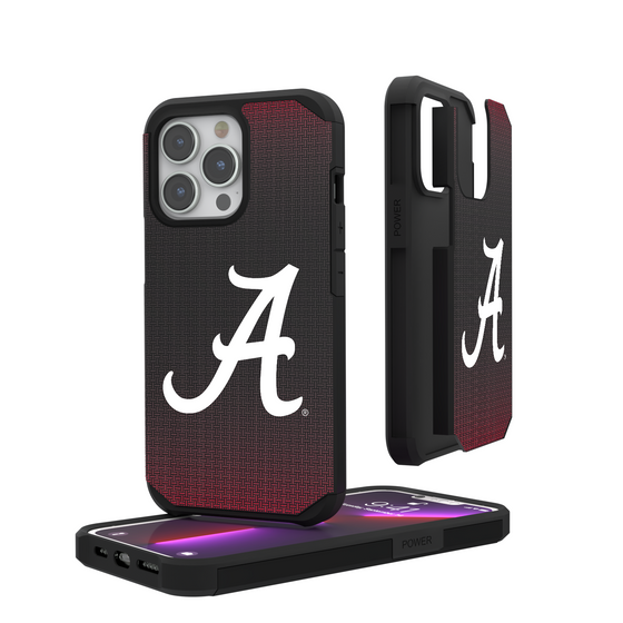 Alabama Crimson Tide Linen Rugged Phone Case-0