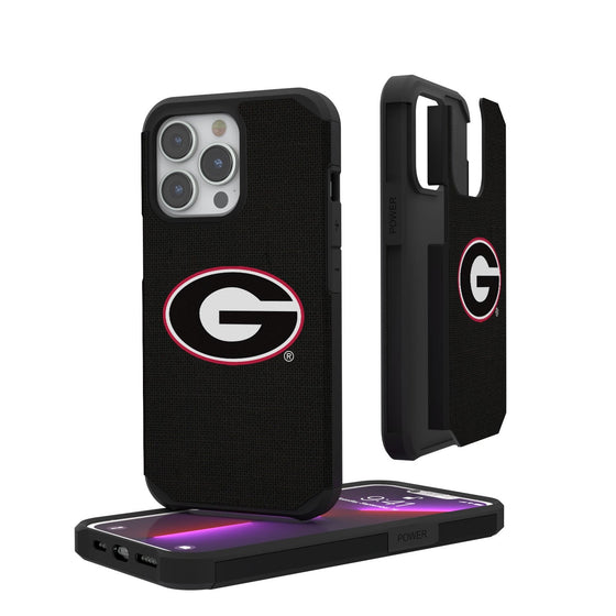 Georgia Bulldogs Solid Rugged Case-0