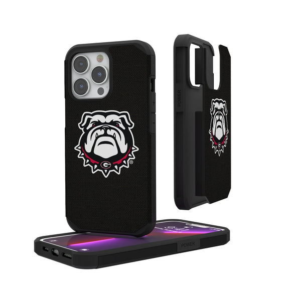 Georgia Bulldogs Solid Rugged Case-0