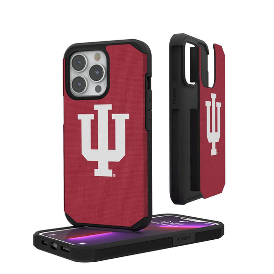 Indiana Hoosiers Solid Rugged Case-0