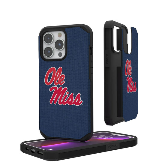 Mississippi Ole Miss Rebels Solid Rugged Case-0