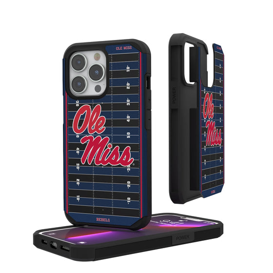 Mississippi Ole Miss Rebels Football Field Rugged Case-0