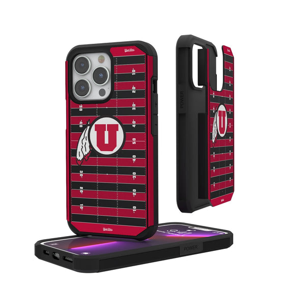 Utah Utes Football Field Rugged Case-0