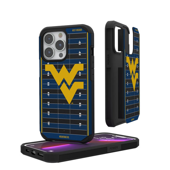 West Virginia Mountaineers Football Field Rugged Case-0