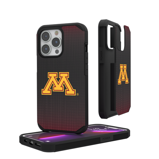 Minnesota Golden Gophers Linen Rugged Phone Case-0