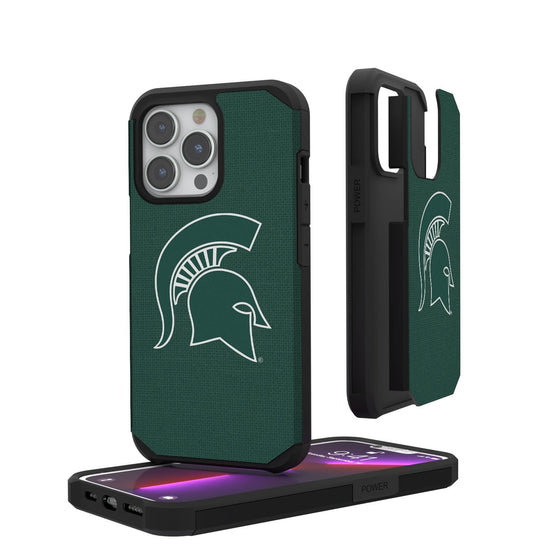 Michigan State Spartans Solid Rugged Case-0