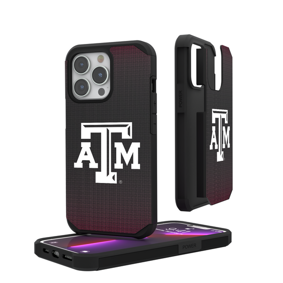 Texas A&M Aggies Linen Rugged Phone Case-0