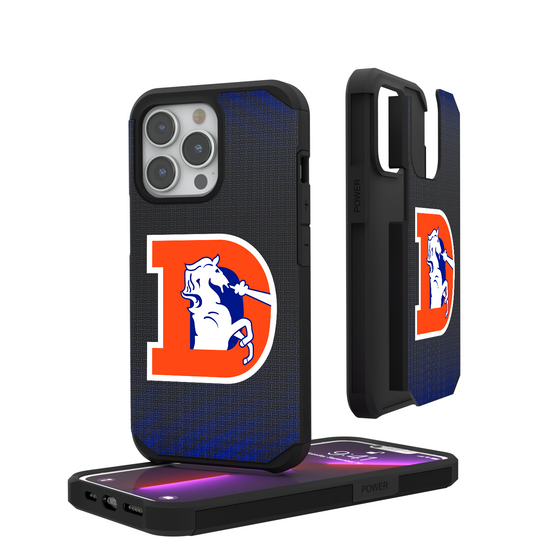 Denver Broncos 1993-1996 Historic Collection Linen Rugged Phone Case-0