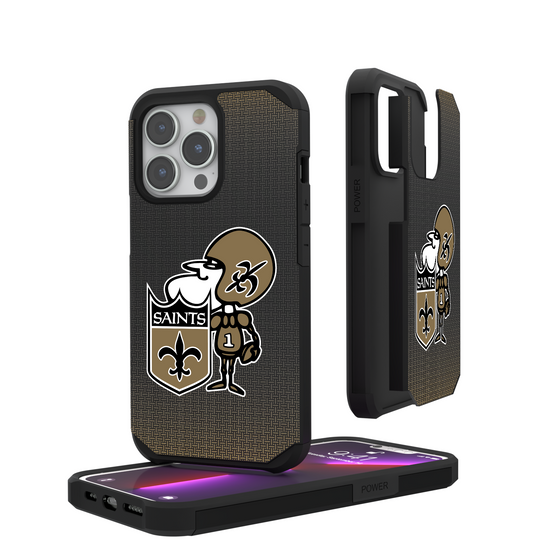 New Orleans Saints Historic Collection Linen Rugged Phone Case-0