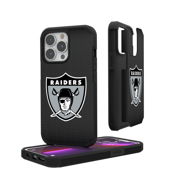 Oakland Raiders 1963 Historic Collection Linen Rugged Phone Case-0