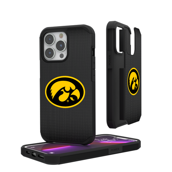 Iowa Hawkeyes Linen Rugged Phone Case-0