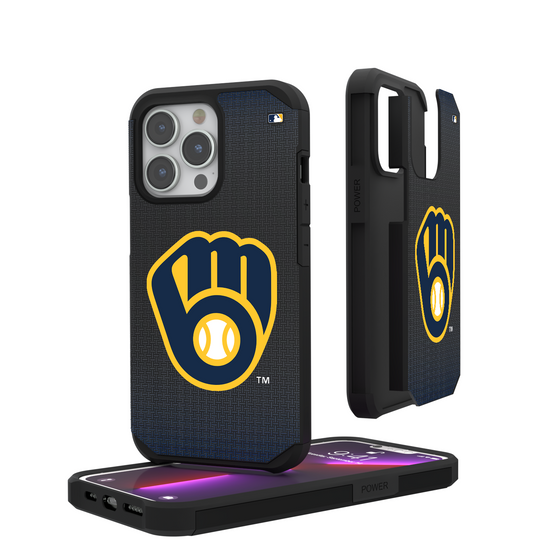 Milwaukee Brewers Linen Rugged Phone Case-0