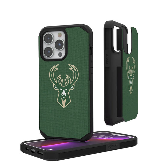 Milwaukee Bucks Solid Rugged Case-0