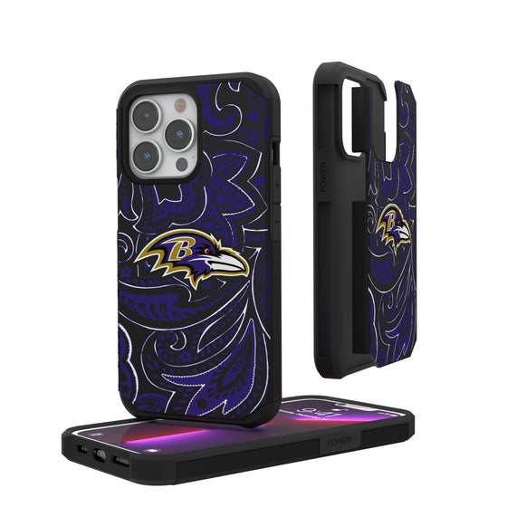 Baltimore Ravens Paisley Rugged Case-0