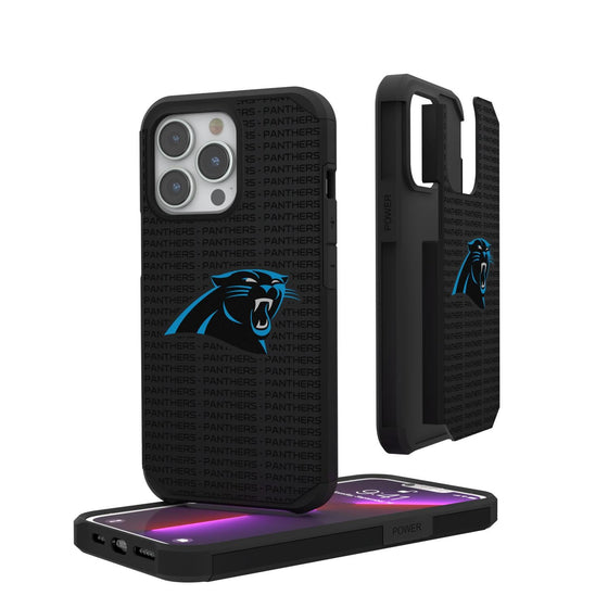 Carolina Panthers Blackletter Rugged Case-0