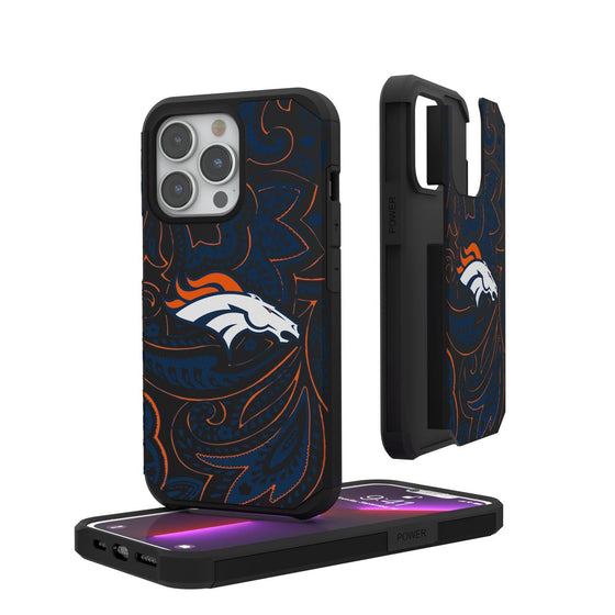 Denver Broncos Paisley Rugged Case-0