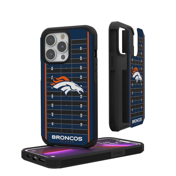 Denver Broncos Football Field Rugged Case-0