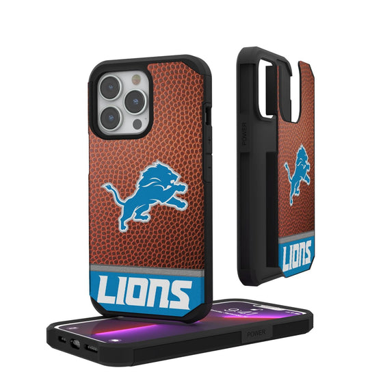 Detroit Lions Football Wordmark Rugged Case-0