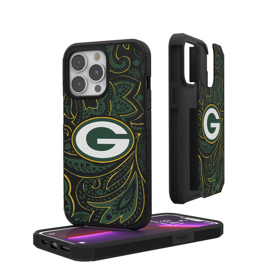 Green Bay Packers Paisley Rugged Case-0