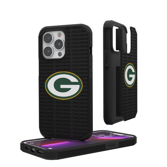 Green Bay Packers Blackletter Rugged Case-0