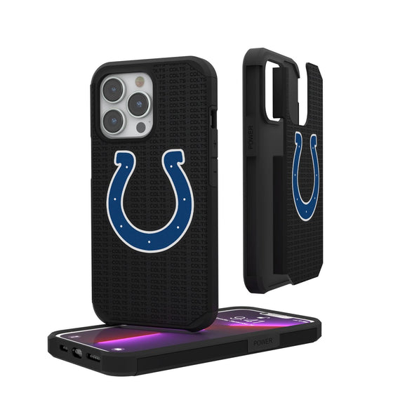 Indianapolis Colts Blackletter Rugged Case-0