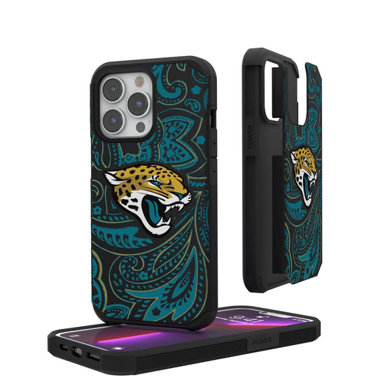 Jacksonville Jaguars Paisley Rugged Case-0