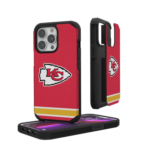 Kansas City Chiefs Stripe Rugged Case - 757 Sports Collectibles