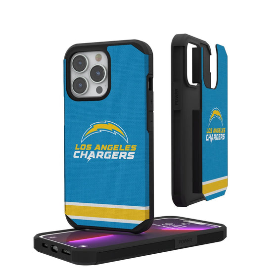 Los Angeles Chargers Stripe Rugged Case - 757 Sports Collectibles