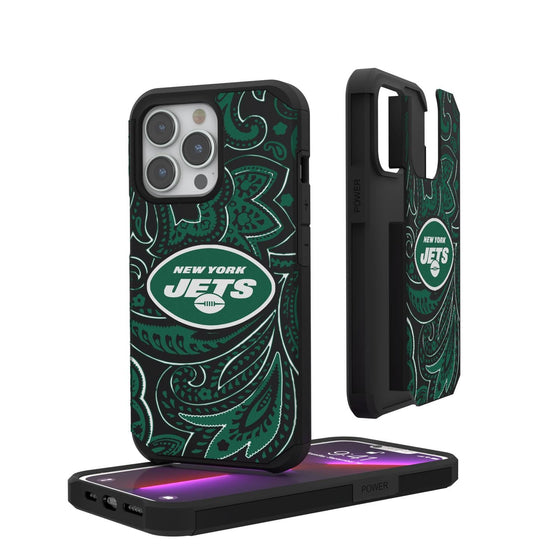 New York Jets Paisley Rugged Case-0